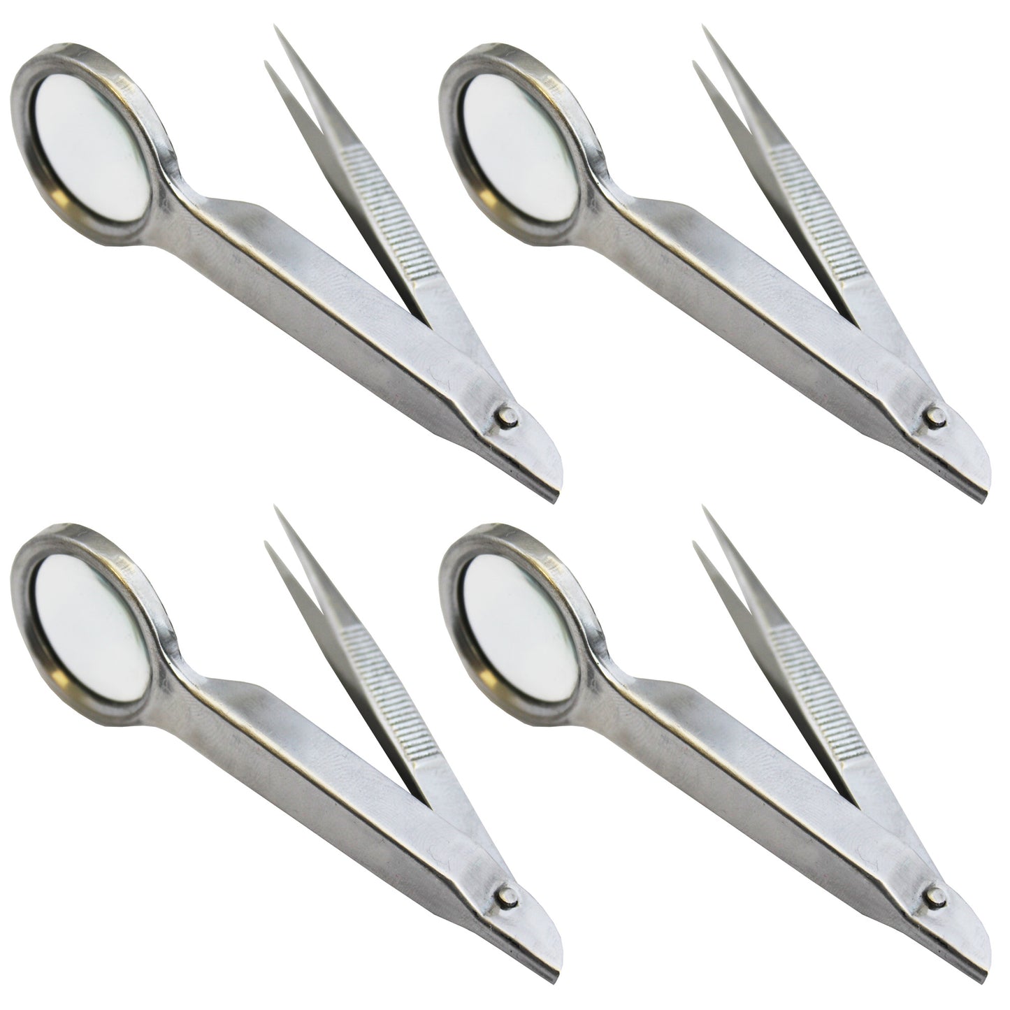 Sluice Fox 4-Pack Magnifier with Tweezers