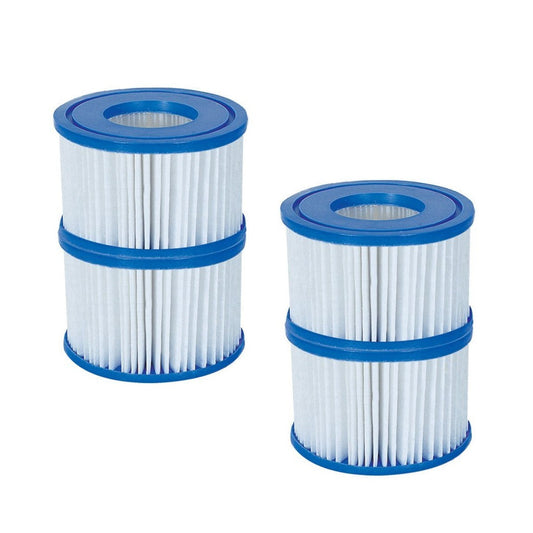 4 Pack Bestway Coleman Type VI Spa Filter Cartridge for Lay-Z-Spa 58323