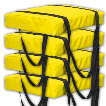 Bradley 4 Pack Type IV Boat Cushion USCG Approved Throwable Flotation Device; Coast Guard Approved Throw Preserver with Foam Cushion; throwable Boat Safety Device