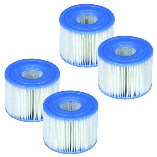 Intex PureSpa Type S1 Filter Cartridge Spa Replacement Cartridges 4 Pack