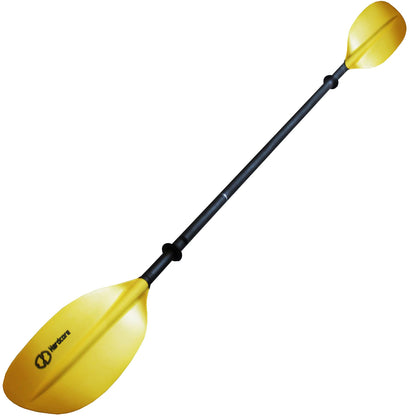 205 Cm. Kayak Paddle Curved Blade 2-pc with Aluminum Shaft (Yellow)