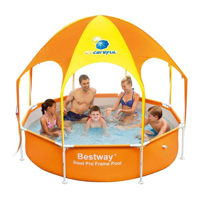 Bestway Splash-in-Shade Swimming Pool With Shade & Sprayer