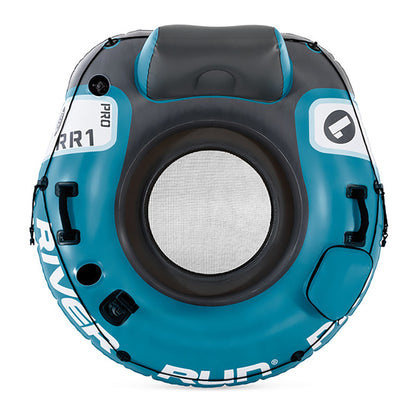 INTEX 56843EP River Run 1 Pro Inflatable Floating Lounge: GoPro/Phone Mount – Built-in Cup Holder and Storage Compartment – Durable Grab Handles – Easy-to-Use Connectors – 220lb Weight Capacity