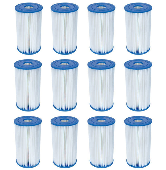 12 Bestway Type IV / B Filter Cartridges for 2500 GPH Above Ground Pool Filters