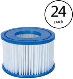 Bestway Spa Filter Pump Replacement Cartridge Type VI for SaluSpa (24 Pack)