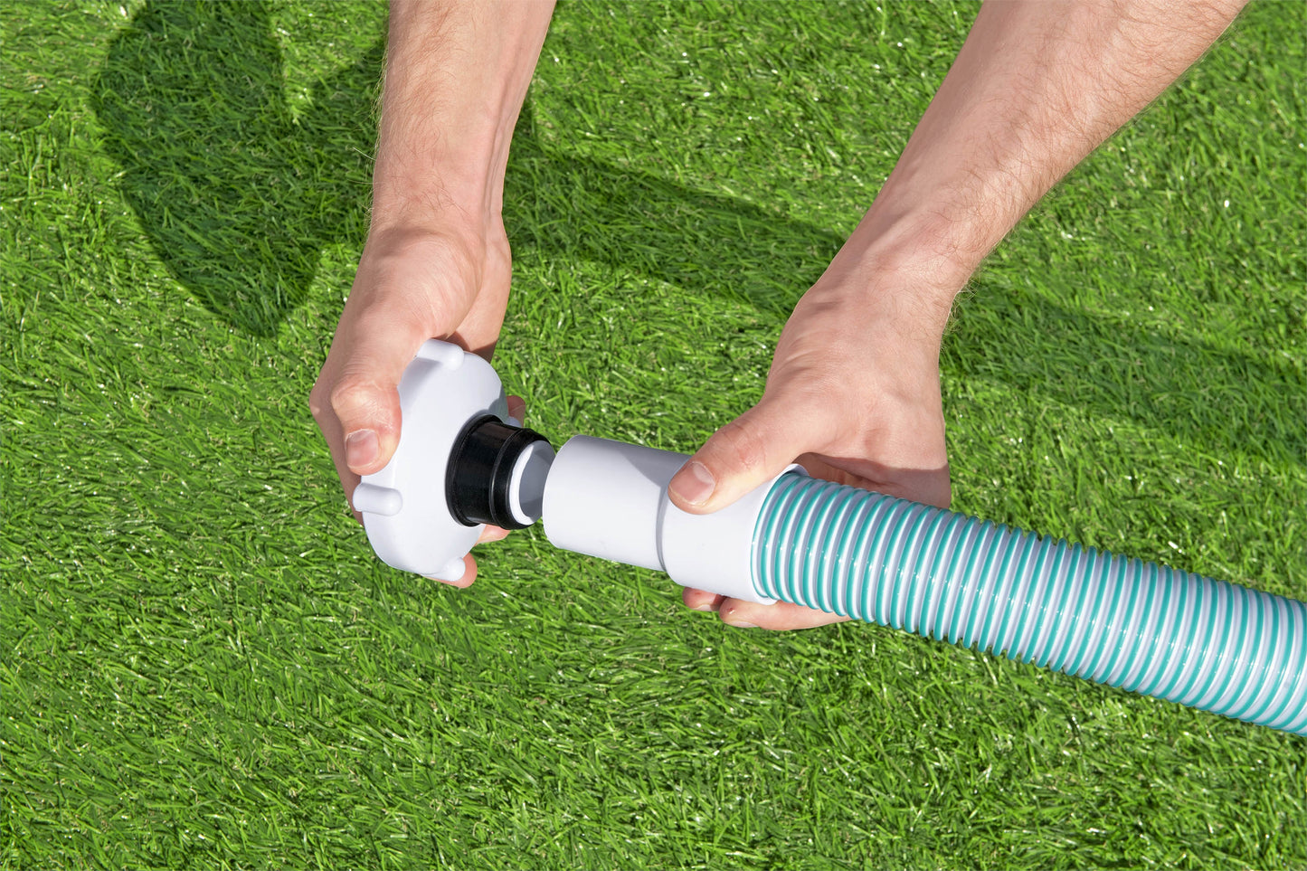 Bestway Flowclear Pool Cleaning Vacuum Hose 30 Feet | Compatible with Most Swimming Pools | Includes Adapter and Hose Clamps