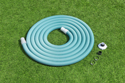 Bestway Flowclear Pool Cleaning Vacuum Hose 30 Feet | Compatible with Most Swimming Pools | Includes Adapter and Hose Clamps