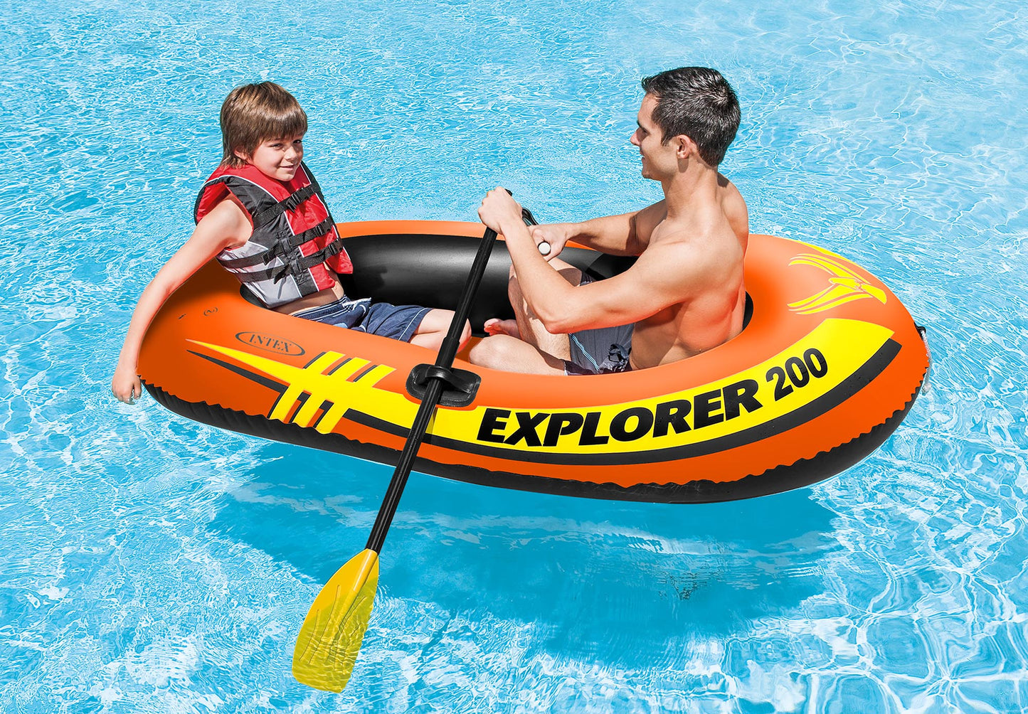 59623E Intex 48" Boat Paddles Ribbed French Oars for Inflatable Rafts Boats