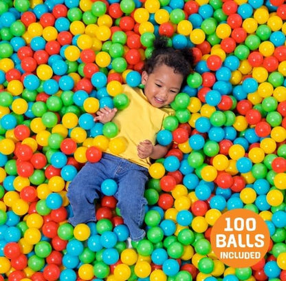 Bestway 100-Pack Colorful Play Balls for Jump-O-Lene, Ball Pits & Playhouses – Soft, Safe, and Durable for Kids