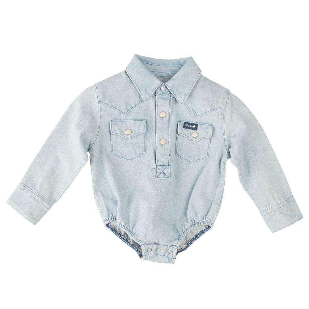 Baby LS Shirt Faded Blue 6-9 Mo.