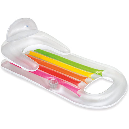 Intex King Kool Inflatable Lounge, 63" X 33.5" , 1 Pack (Colors May Vary)