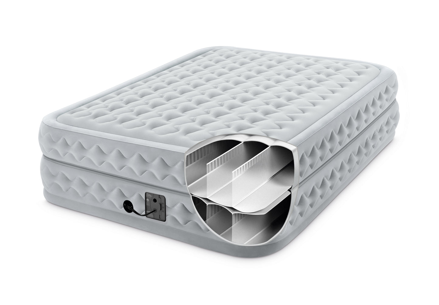 Intex Queen Supreme Air-Flow Airbed with Built-in Electric Pump