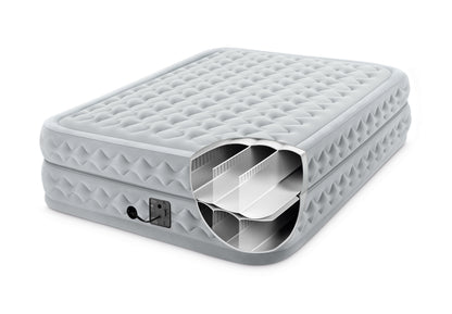 Intex Queen Supreme Air-Flow Airbed with Built-in Electric Pump