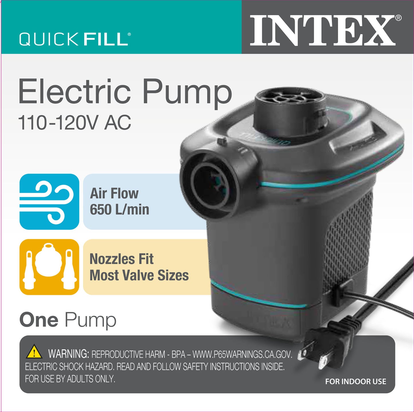 Intex Intex -Quick-Fill™ 120 Volt AC Electric Pump