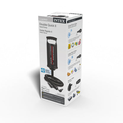 Intex Double Quick II Hand Pump Manual Hi Output Inflator