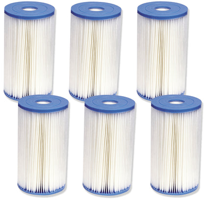 6 Pack Intex Type B Filter Cartridge for Above Ground Swimming Pool Pumps