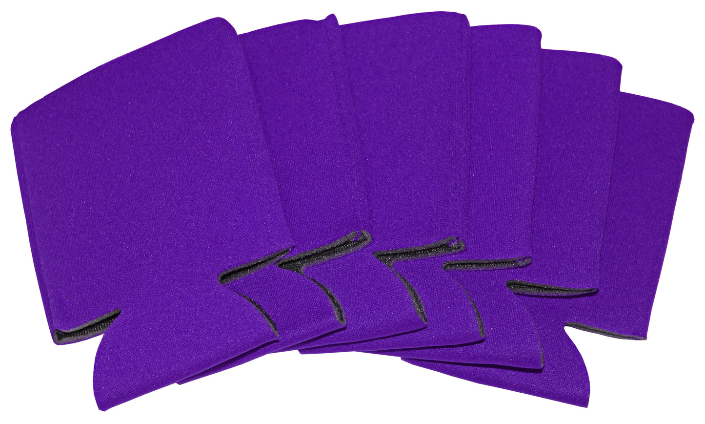 6-Pack Premium Blank Beverage Insulator Can Coolers – Customizable, Durable, and Perfect for Parties, Events, Weddings, Promotions, and Personalized Gifts or Favors.