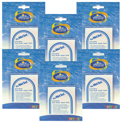6 pack Vinyl Repair Patch Stick On for Inflatables Pools Wet Set - 36 Patches Included