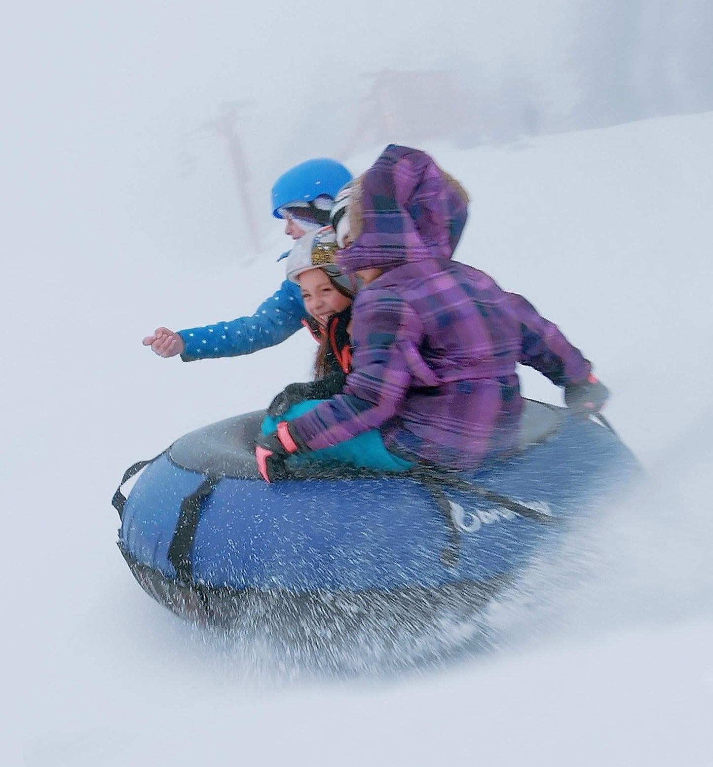 Multi-Rider Snow Tube with 60" Heavy Duty Cover | Sledding Tubes Made in USA