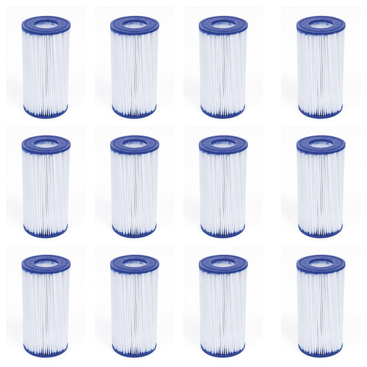 12 Pack Bestway Type III A/C Filter Cartridge for 1000 & 1500 GPH Filter Pumps