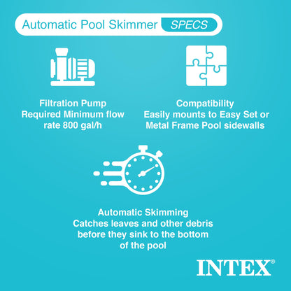 Intex Deluxe Wall Mount Surface Skimmer