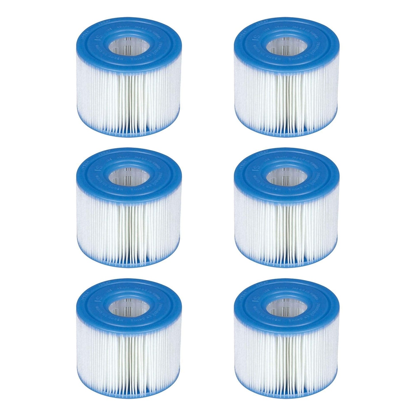 Intex PureSpa Type S1 Filter Cartridge Spa Replacement Cartridges 6 Pack