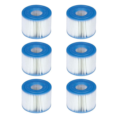 Intex PureSpa Type S1 Filter Cartridge Spa Replacement Cartridges 6 Pack