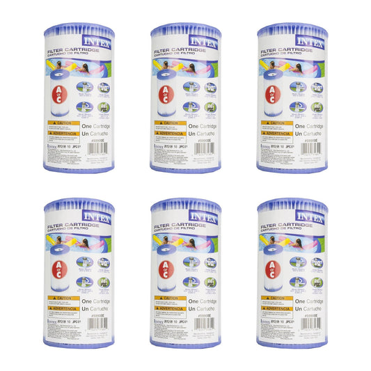 Replacement Intex Pool Filter Cartridge - Type A - 6 Pack