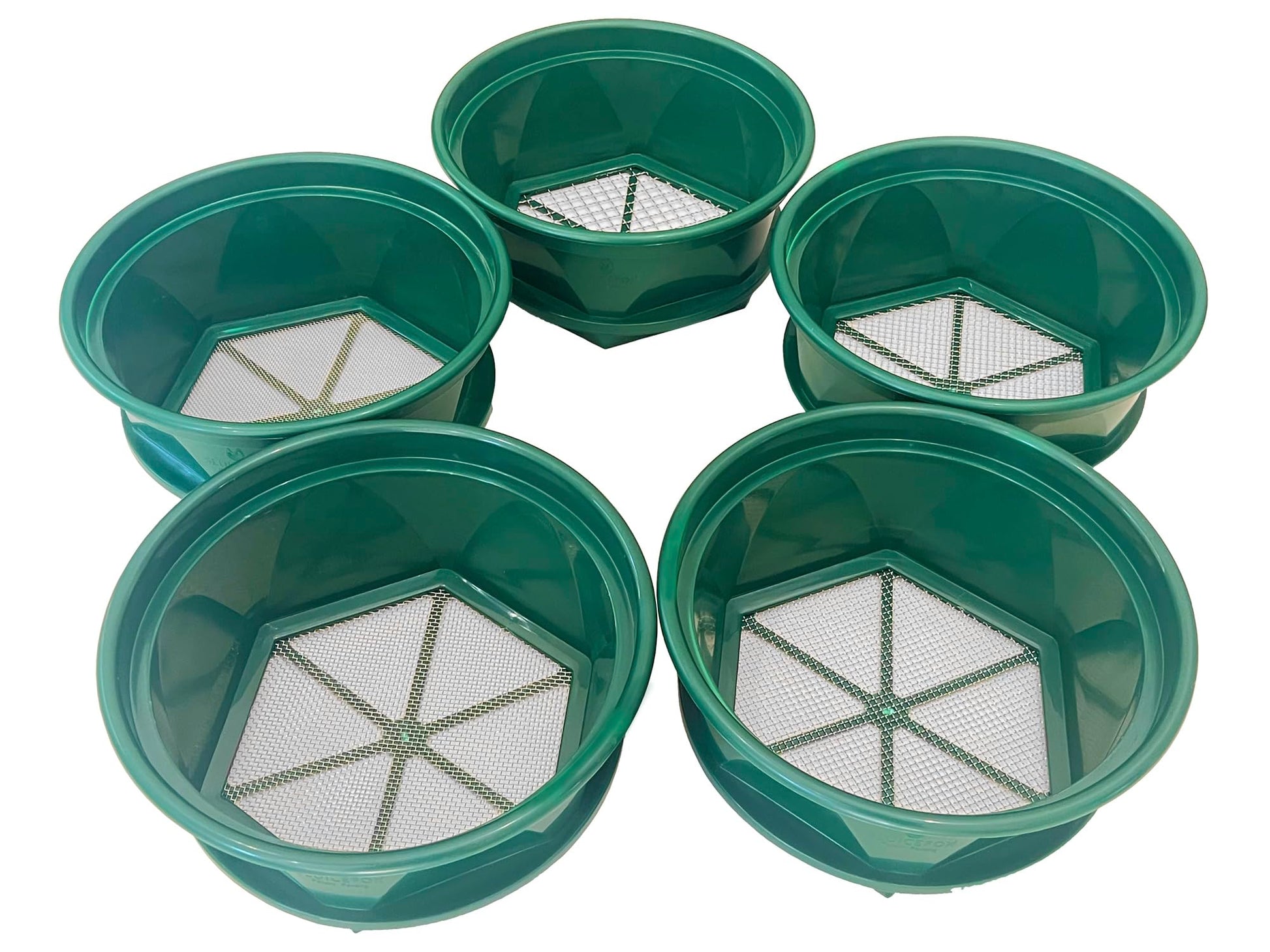 25805+25811 5 Pc Green Sifting+Gold Pan