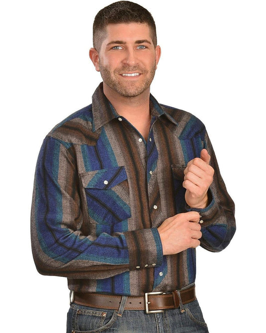 Mens Striped Flannel Shirt 2XT