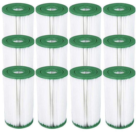12 Coleman Type IV / B Filter Cartridges for 2500 GPH Above Ground Pool Filters