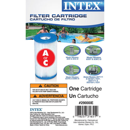 (Pack of 6) Intex 29000E/59900E Easy Set Pool Replacement Type A or C Filter Cartridge