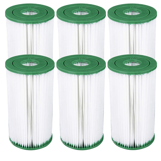 6 Coleman Type IV / B Filter Cartridges for 2500 GPH Above Ground Pool Filters