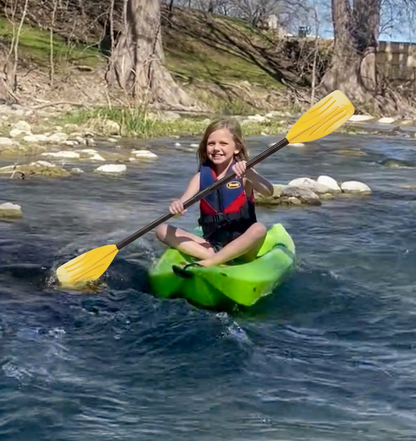 Kids Kayak Paddle for River Tubing and Water Adventures | Double-Sided Oars Ideal for Young Paddlers or on River Runs, Lakes, and Streams | Lightweight, Easy-to-Use