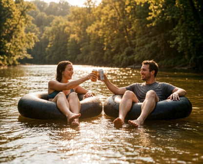Bradley Heavy Duty Butyl Rubber Inner Tubes – Inflatable Tubes for Snow Sledding, River Floating, Pool Closing, and Whitewater Adventures