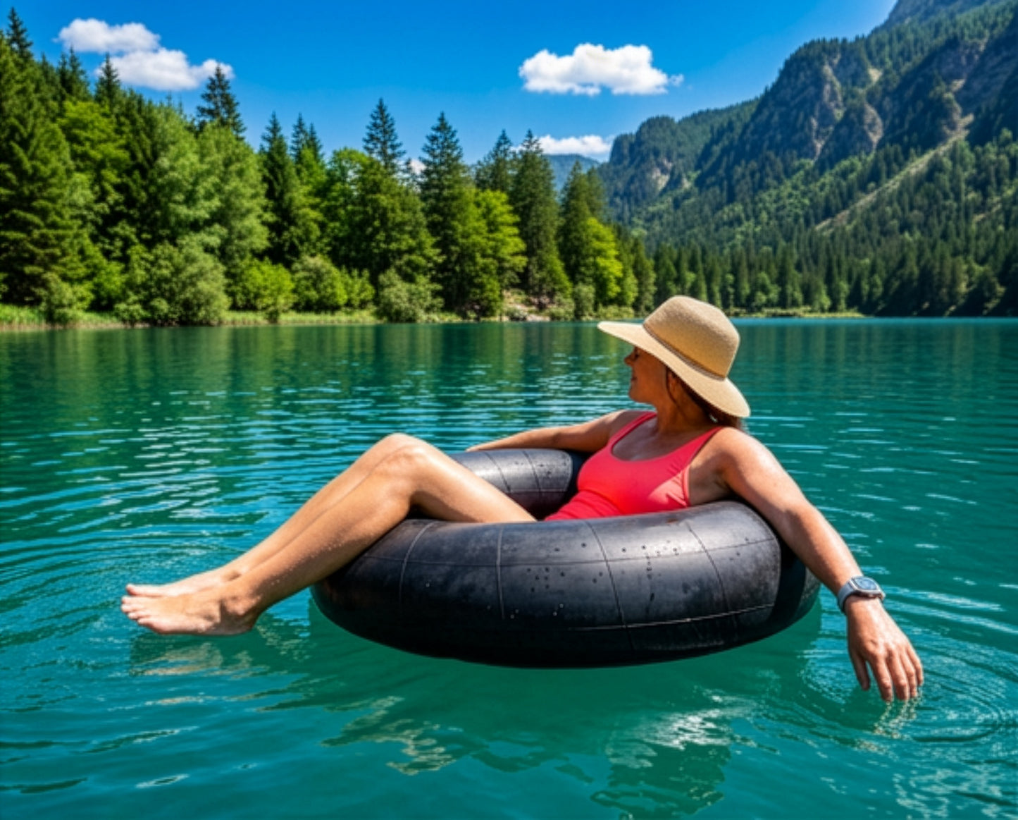 Bradley Heavy Duty Butyl Rubber Inner Tubes – Inflatable Tubes for Snow Sledding, River Floating, Pool Closing, and Whitewater Adventures