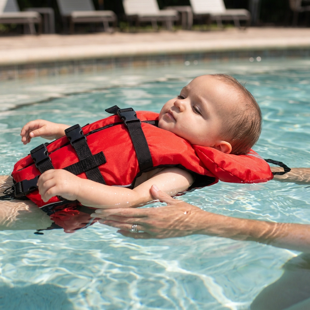 Bradley Infant Baby Life Jacket Vest | US Coast Guard Type III High Visibility