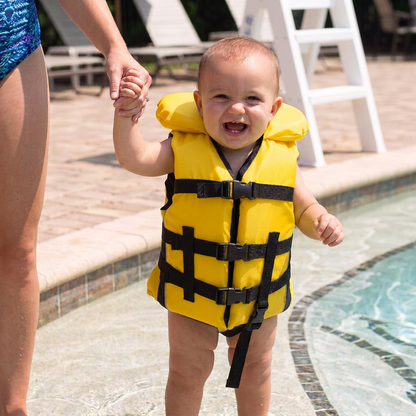 Bradley Infant Baby Life Jacket Vest | US Coast Guard Type III High Visibility