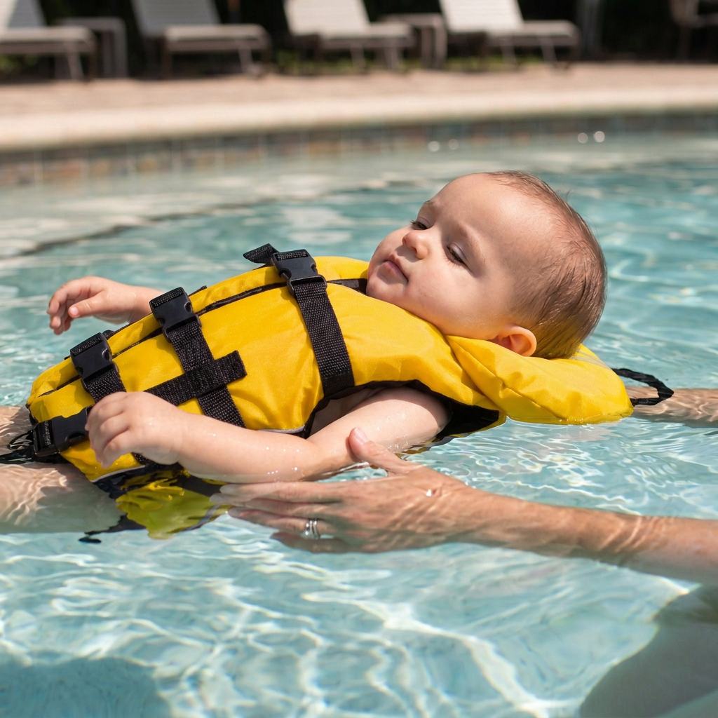 Bradley Infant Baby Life Jacket Vest | US Coast Guard Type III High Visibility