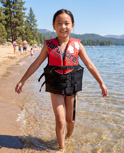Hardcore USCG Type III Life Jacket PFD for Adults & Kids | Durable, Comfortable Ski Vest with Leg Strap for Watersports, Boating, Tubing & Enhanced Safety on the Water