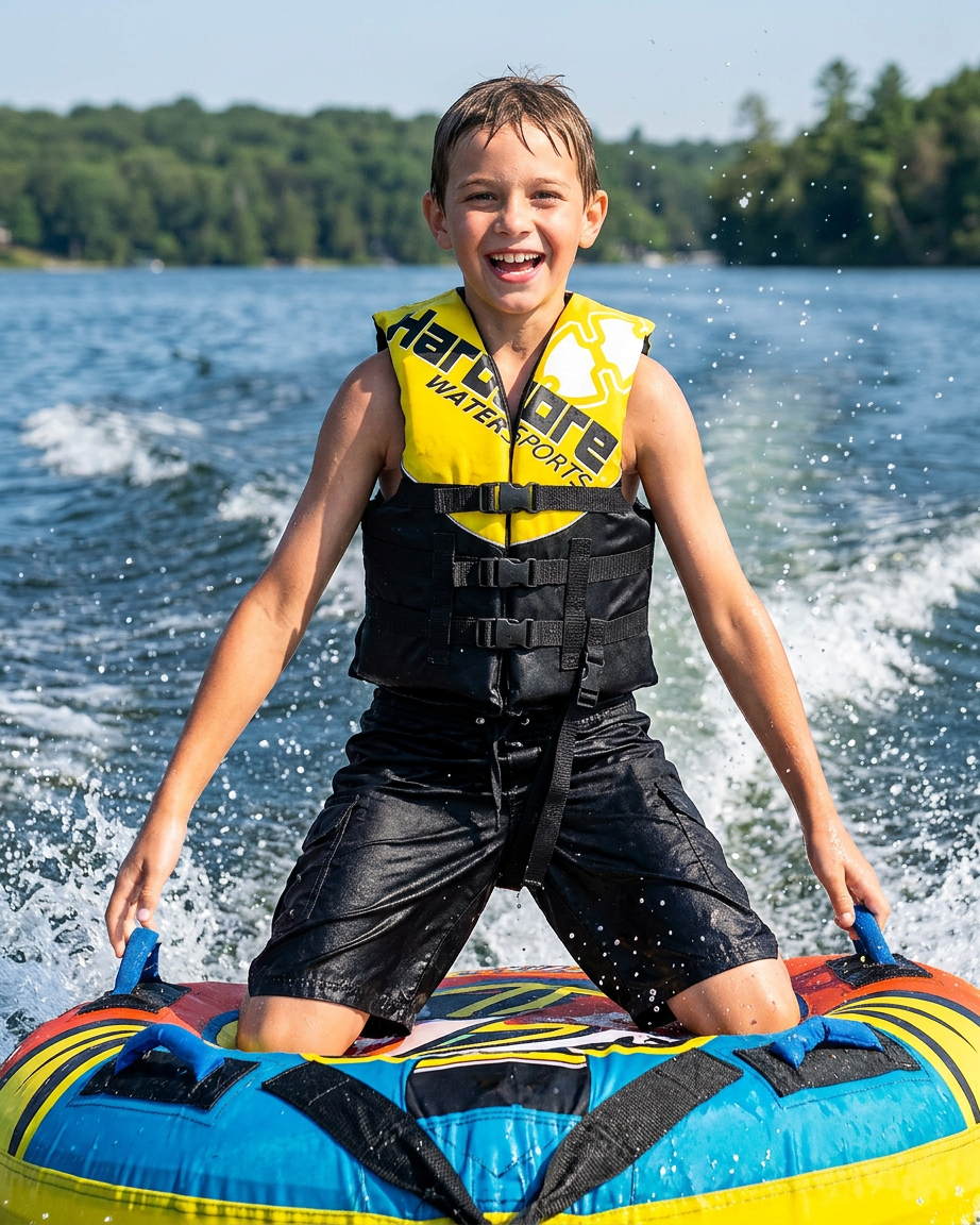 Hardcore USCG Type III Life Jacket PFD for Adults & Kids | Durable, Comfortable Ski Vest with Leg Strap for Watersports, Boating, Tubing & Enhanced Safety on the Water