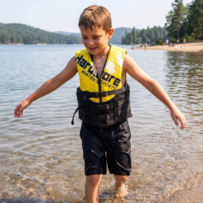 Hardcore Coast Guard Type III PFD for Youth Child Teen Adult; Life Vest Flotation Device; Life Jacket Paddle Vest for Big Kids, Jet ski, Wakeboard, Hardshell Kayak Life Jacket