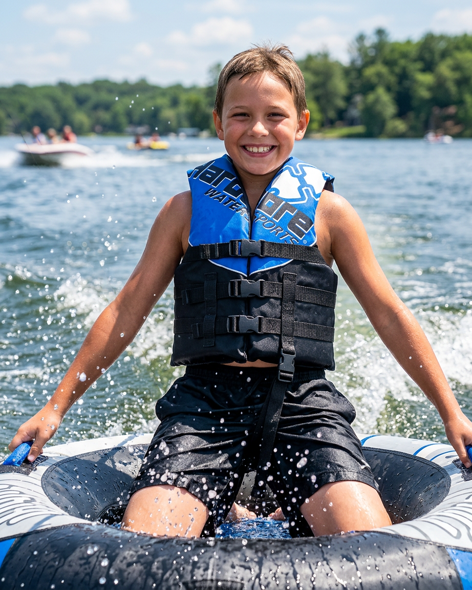 Hardcore USCG Type III Life Jacket PFD for Adults & Kids | Durable, Comfortable Ski Vest with Leg Strap for Watersports, Boating, Tubing & Enhanced Safety on the Water