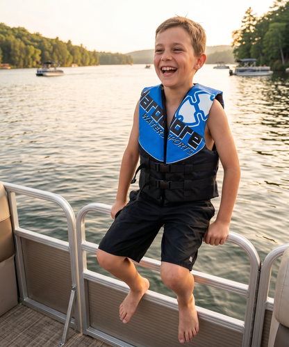 Hardcore Coast Guard Type III PFD for Youth Child Teen Adult; Life Vest Flotation Device; Life Jacket Paddle Vest for Big Kids, Jet ski, Wakeboard, Hardshell Kayak Life Jacket