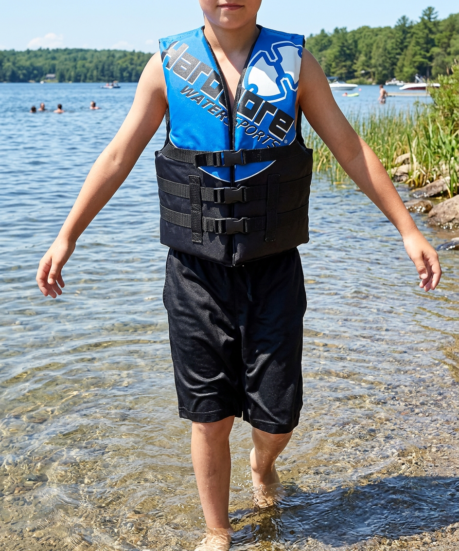 Hardcore Coast Guard Type III PFD for Youth Child Teen Adult; Life Vest Flotation Device; Life Jacket Paddle Vest for Big Kids, Jet ski, Wakeboard, Hardshell Kayak Life Jacket