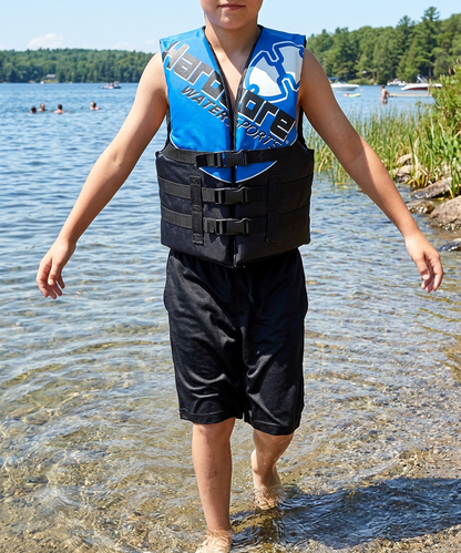 Hardcore Coast Guard Type III PFD for Youth Child Teen Adult; Life Vest Flotation Device; Life Jacket Paddle Vest for Big Kids, Jet ski, Wakeboard, Hardshell Kayak Life Jacket