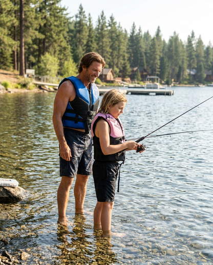 Hardcore USCG Type III Life Jacket PFD for Adults & Kids | Durable, Comfortable Ski Vest with Leg Strap for Watersports, Boating, Tubing & Enhanced Safety on the Water