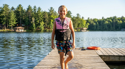 Hardcore USCG Type III Life Jacket PFD for Adults & Kids | Durable, Comfortable Ski Vest with Leg Strap for Watersports, Boating, Tubing & Enhanced Safety on the Water