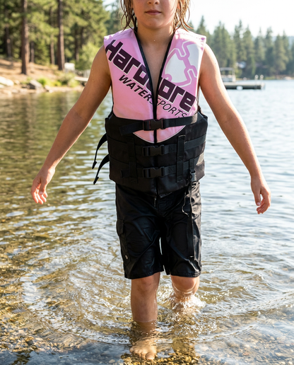 Hardcore USCG Type III Life Jacket PFD for Adults & Kids | Durable, Comfortable Ski Vest with Leg Strap for Watersports, Boating, Tubing & Enhanced Safety on the Water