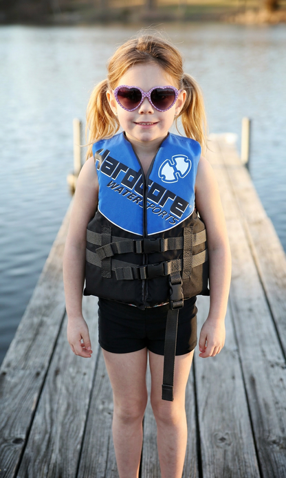 Hardcore Coast Guard Type III PFD for Youth Child Teen Adult; Life Vest Flotation Device; Life Jacket Paddle Vest for Big Kids, Jet ski, Wakeboard, Hardshell Kayak Life Jacket